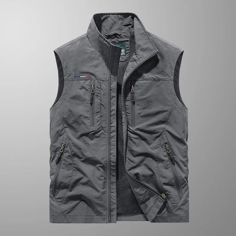 Bo™ | Andningsbar Cargo Bodywarmer med Flera Fickor
