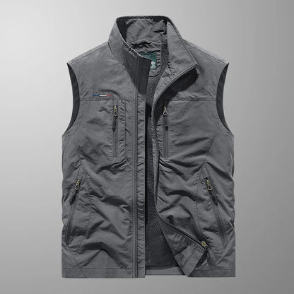 Bo™ | Andningsbar Cargo Bodywarmer med Flera Fickor