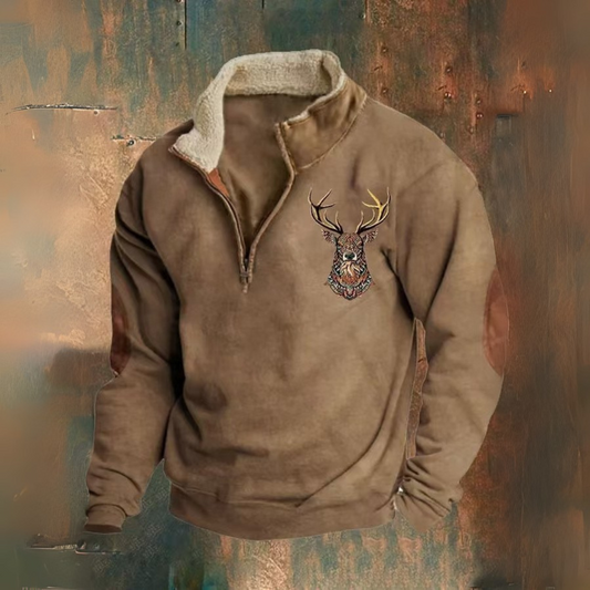 Per™ | Halv-Zip Tröja med Sherpa-Krage