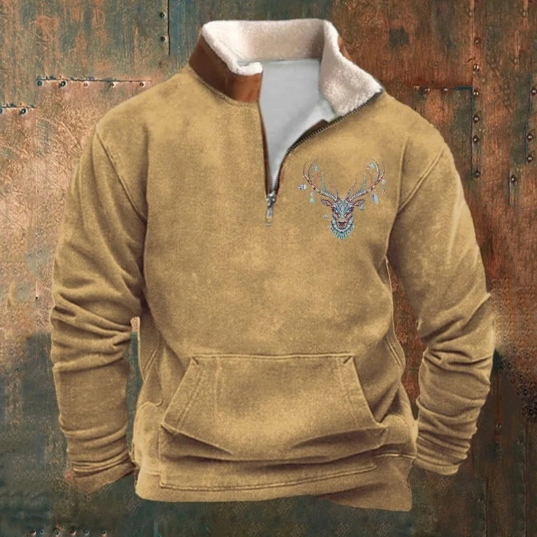 Anders™ | Halv-Zip Tröja med Sherpa-Krage