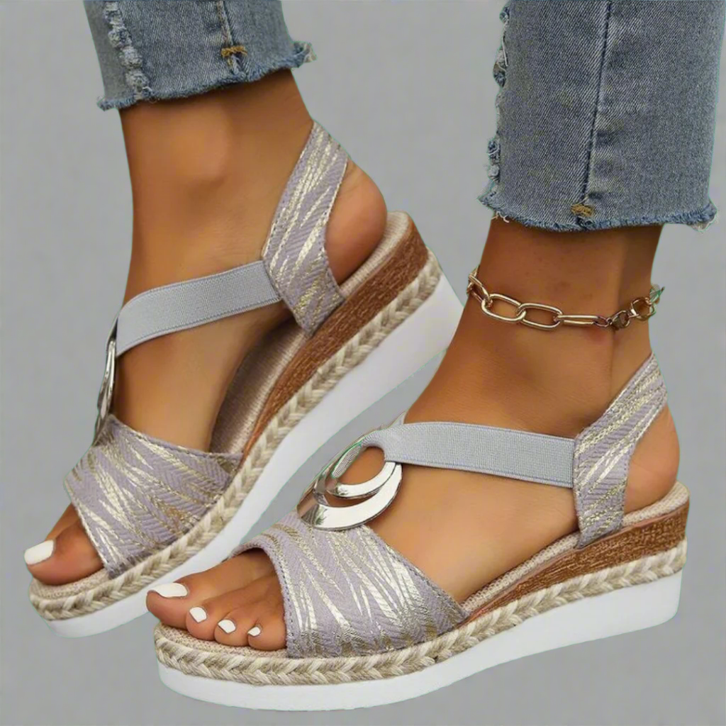 Dahlia™ | Stilfulla wedge-sandaler i premium-material