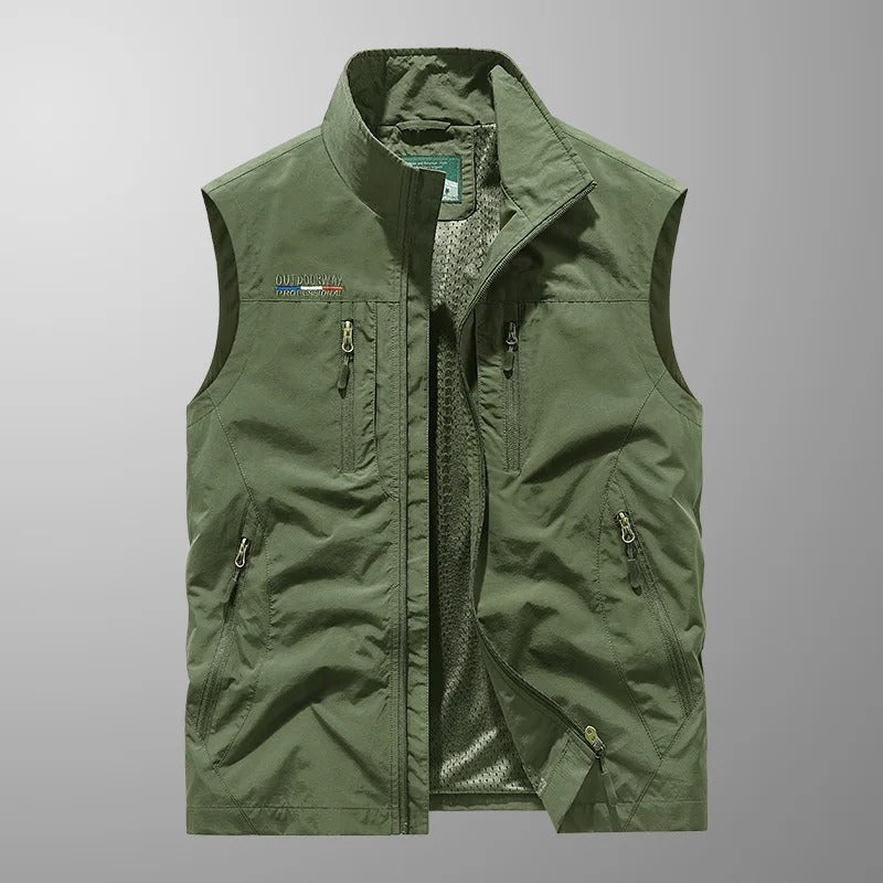 Bo™ | Andningsbar Cargo Bodywarmer med Flera Fickor