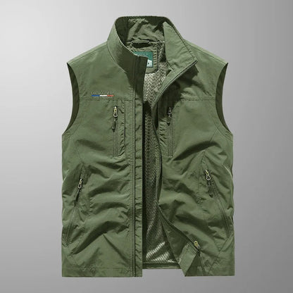 Bo™ | Andningsbar Cargo Bodywarmer med Flera Fickor