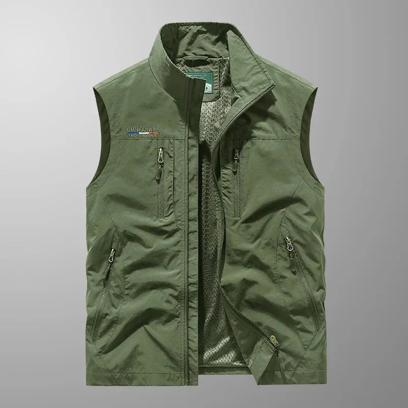 Bo™ | Andningsbar Cargo Bodywarmer med Flera Fickor