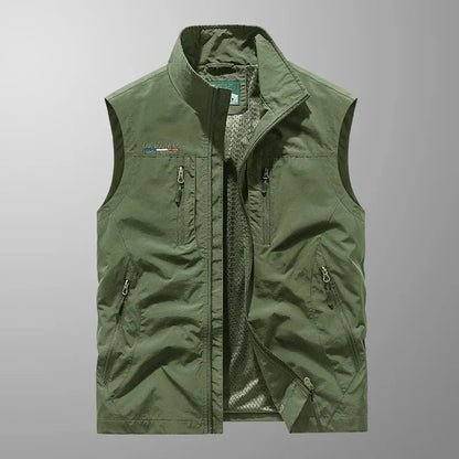 Bo™ | Andningsbar Cargo Bodywarmer med Flera Fickor