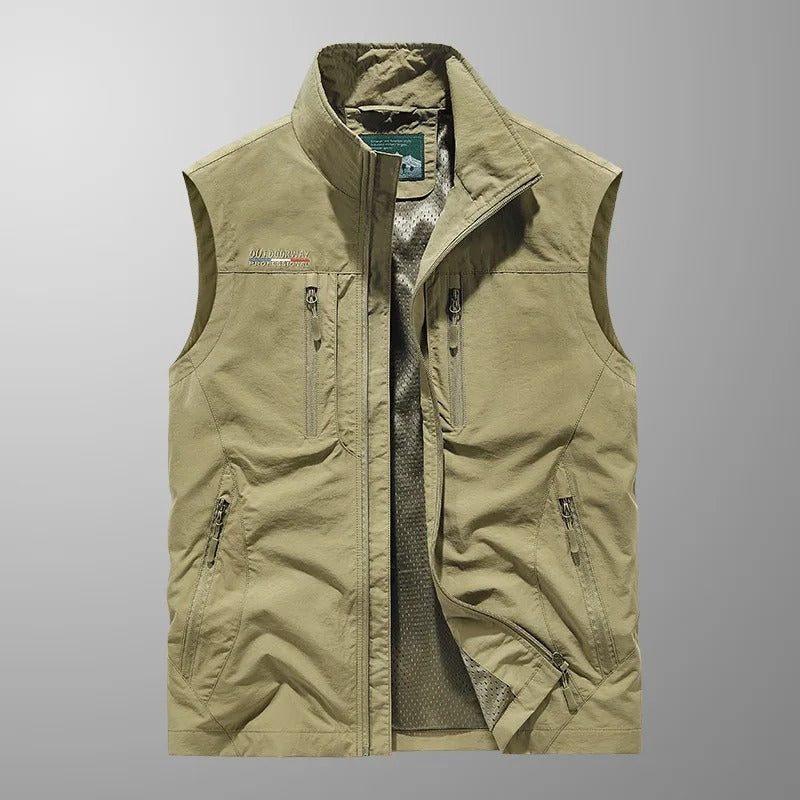 Bo™ | Andningsbar Cargo Bodywarmer med Flera Fickor