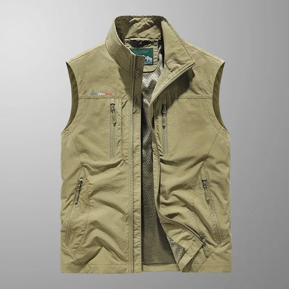 Bo™ | Andningsbar Cargo Bodywarmer med Flera Fickor