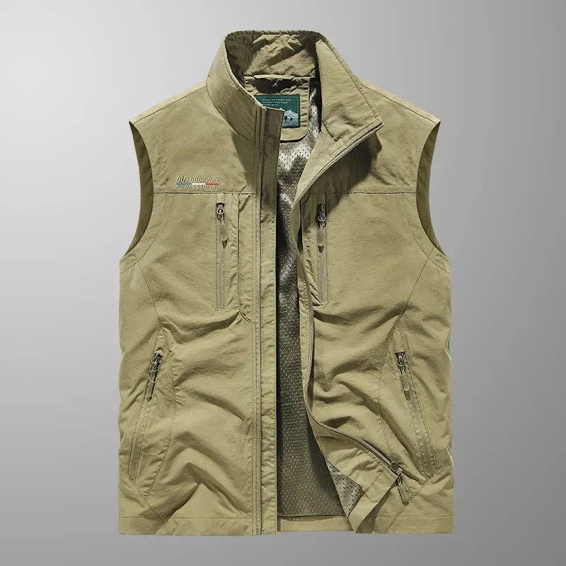 Bo™ | Andningsbar Cargo Bodywarmer med Flera Fickor
