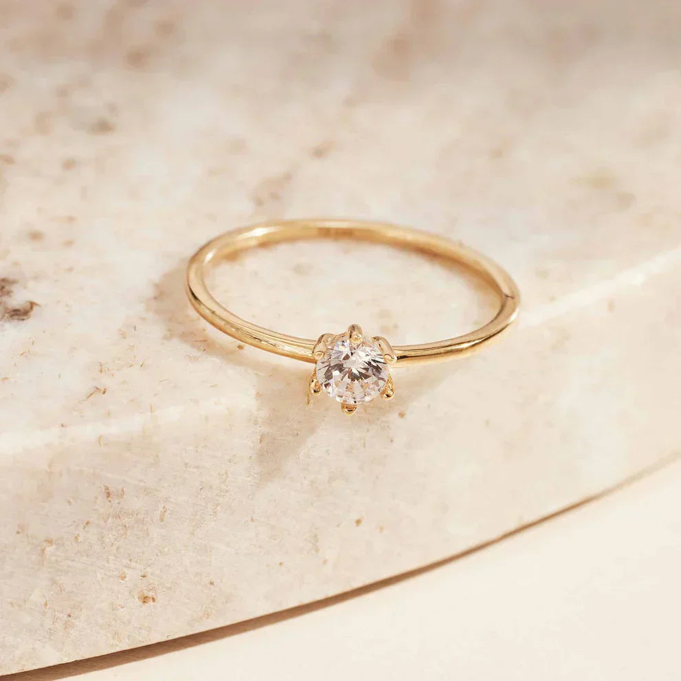 Agnes™ | Elegant guldring