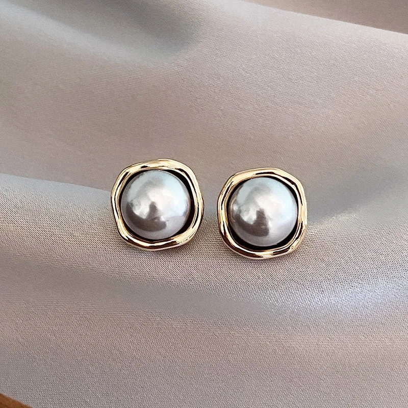 Ulla™ | Eleganta Örhängen med Svarta Pärlor